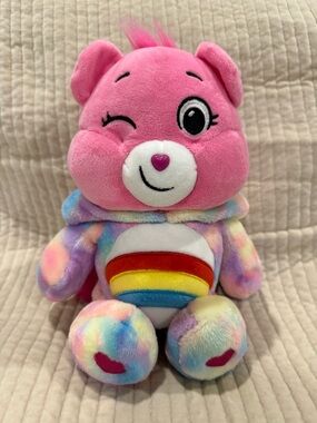 Care Bears Pink Winking Rainbow Heart Plush LB002
